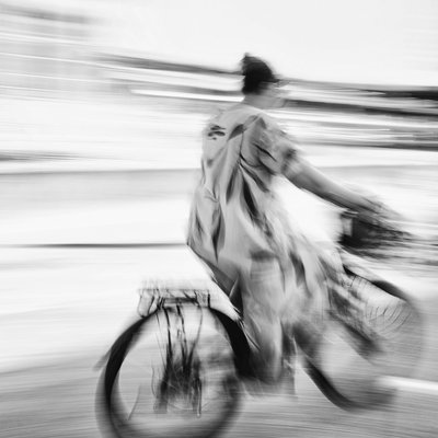 Woman On Bicycle
